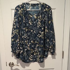 Papermoon Navy Floral Blouse